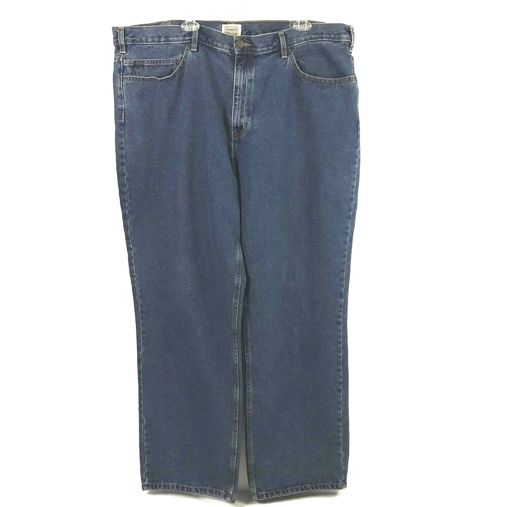 Schmidt Jeans Mens 44 x 33 Straight ‎ Medium Wash Denim Workwear